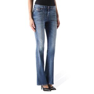 $198 Diesel Women’s Sandy B-Patch Slim Bootcut Jeans Regular Waist Blue Size 26